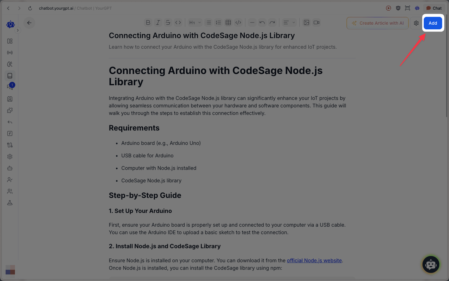 Add Article