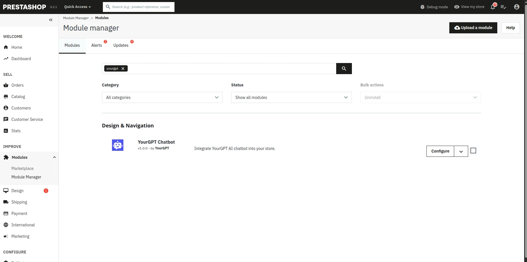 Manage YourGPT Module