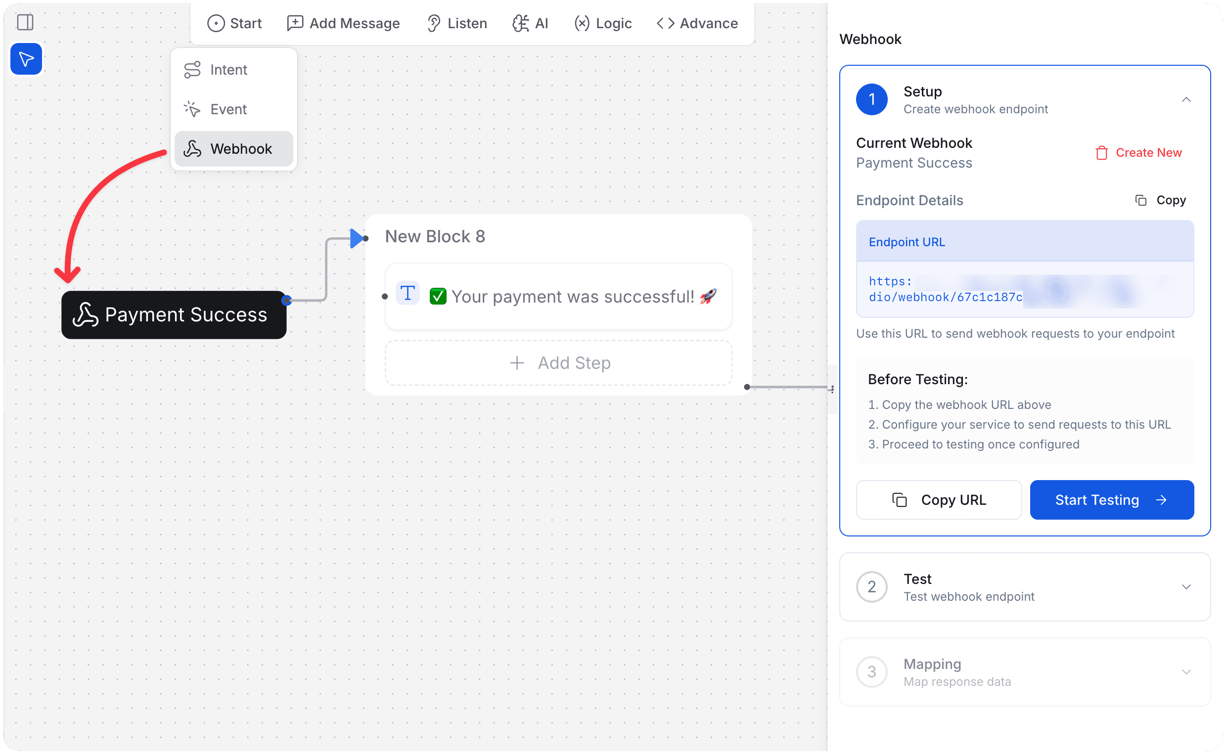 Create Webhook