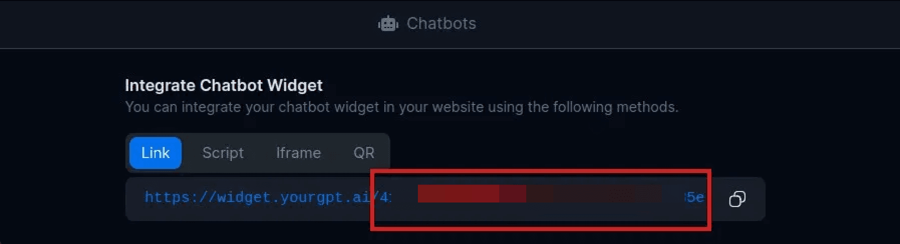 Widget UID location in YourGPT