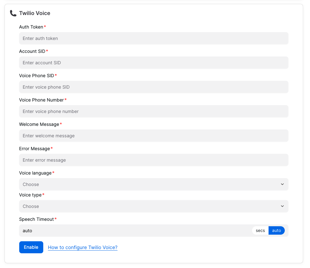 Integration Configuration