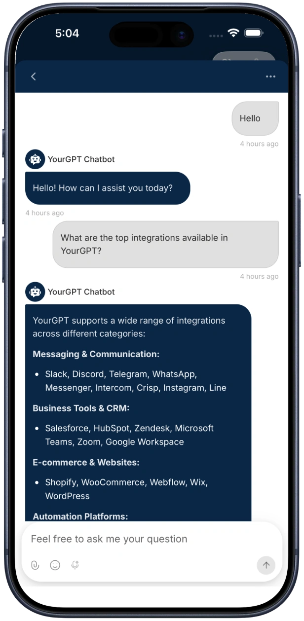 Chatbot Widget Demo